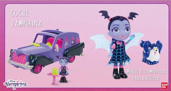 Coche Vampirina y Muñeca Parlanchina